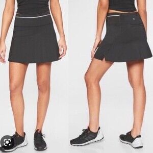 Athleta Gray Sonic Sport Skort Mini Skirt & Shorts M